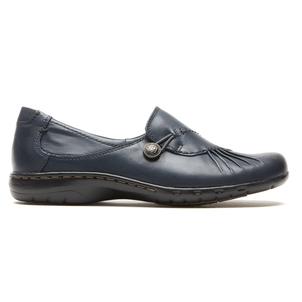 Sapato Vela Rockport Mulher Azul Marinho - Cobb Hill Paulette - 84930MYBV